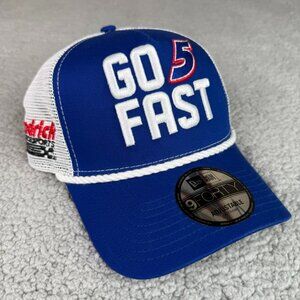 Kyle Larson Hat Cap Snap Back NASCAR #5 Talladega Go Fast New Era 9Forty Trucker